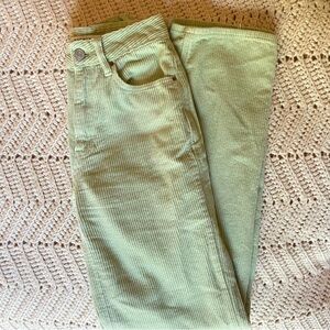 PacSun Light Green Corduroy Pants
